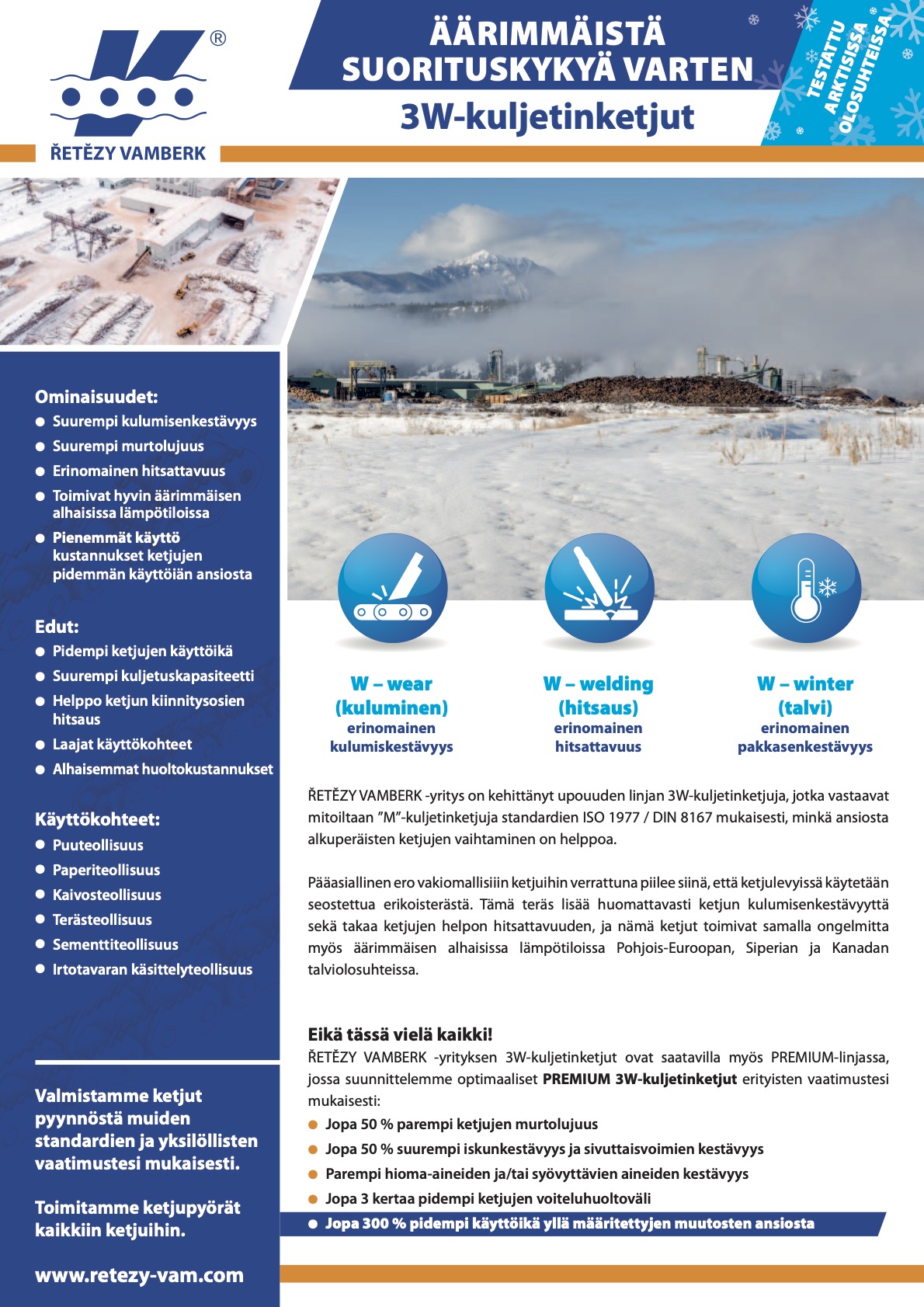 Uudet 3W-kuljetinketjut